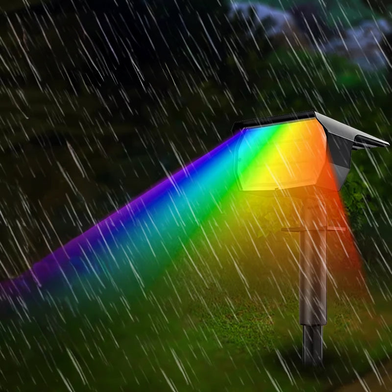 RGB Solar Spotlight Outdoor Solar Landscape Spot Powered Wall Lights Waterproof