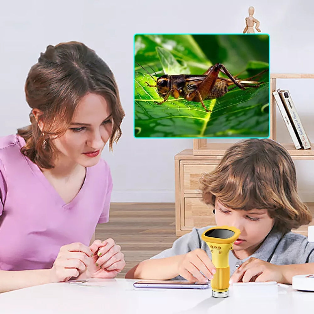 Kids Microscope 1000x Magnifier 200 Megapixels With LED Photo Video