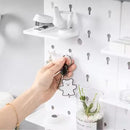 1PC Wall Perforation Free Plastic Shelving Wall Peg Boards for Walls