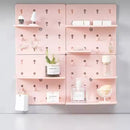 1PC Wall Perforation Free Plastic Shelving Wall Peg Boards for Walls