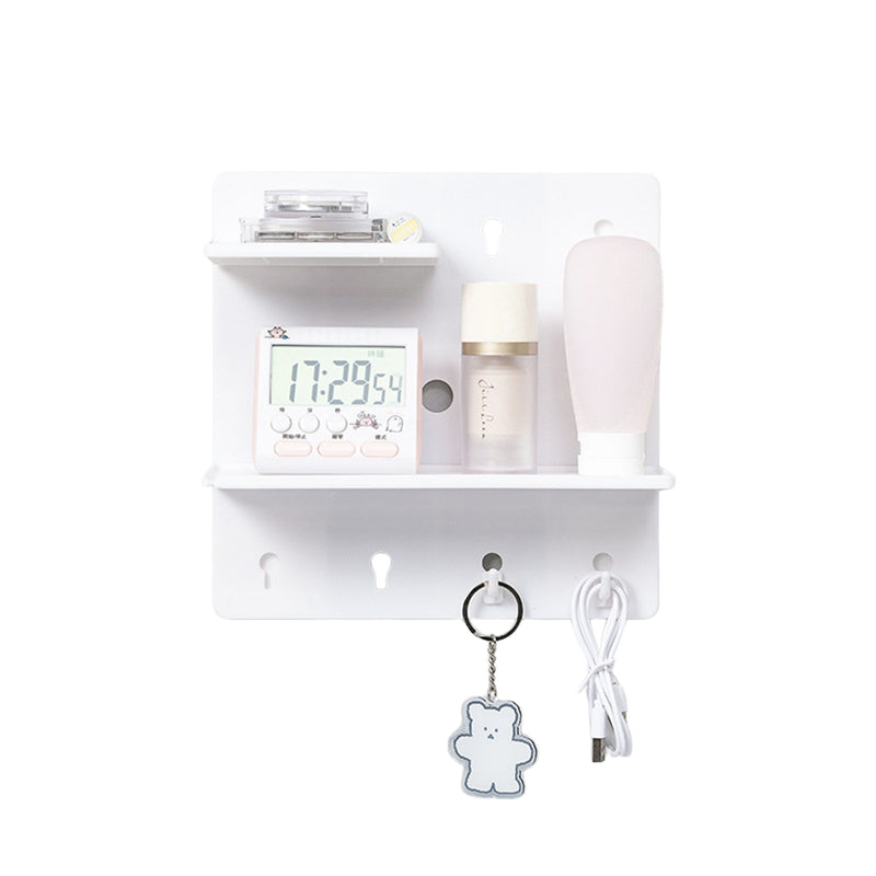 1PC Wall Perforation Free Plastic Shelving Wall Peg Boards for Walls