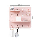 1PC Wall Perforation Free Plastic Shelving Wall Peg Boards for Walls