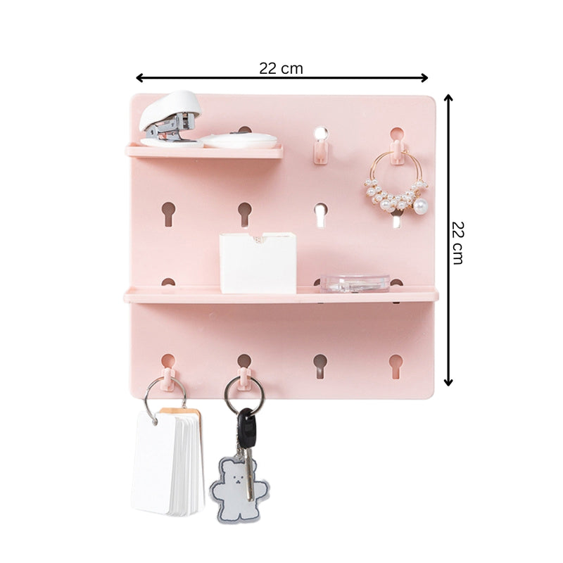 1PC Wall Perforation Free Plastic Shelving Wall Peg Boards for Walls
