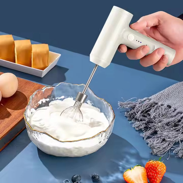 Wireless Electric Food Mixer Portable 3 Speeds Egg Beater