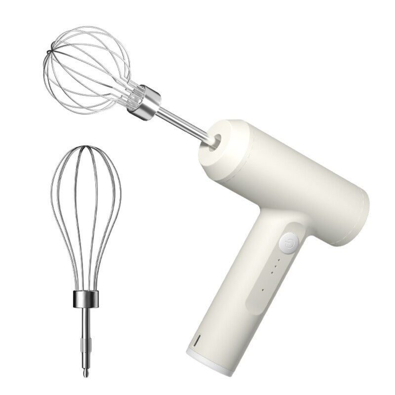 Wireless Electric Food Mixer Portable 3 Speeds Egg Beater