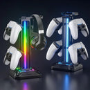Controller Stand with 9 Light Modes Headset Holder for Desk Stand
