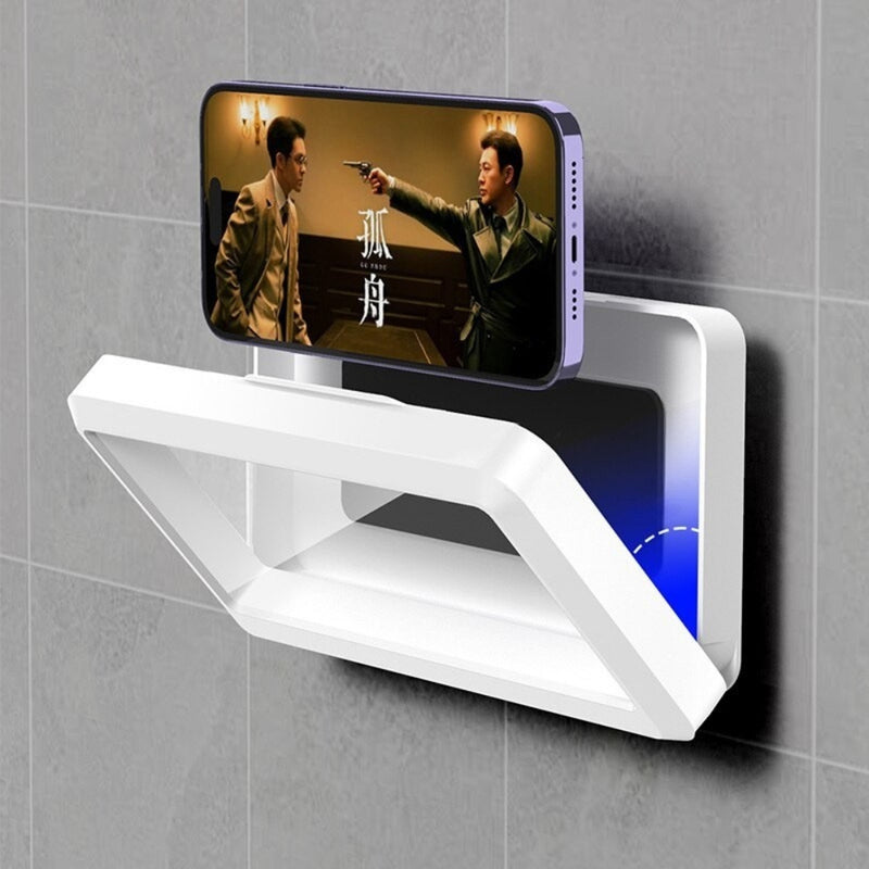 Waterproof Bathroom Phone Holder Wall Box with Self-Adhesive