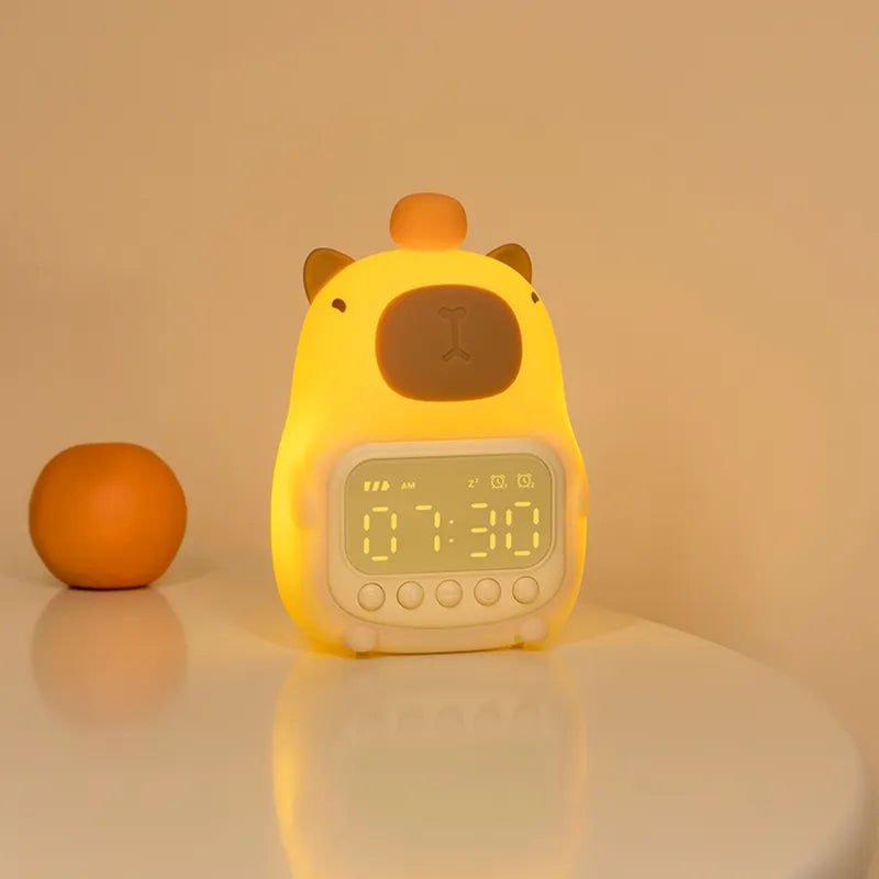 Capybara Night Light Children Alarm Clock Night Lamp