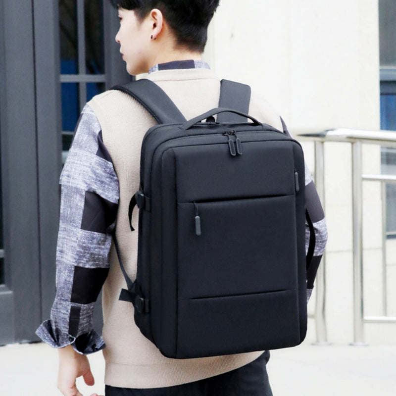 Large Capacity Expandable Travel Backpack with USB Port