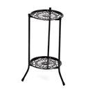 2 Tier Metal Plant Stand for Indoor and Outdoor Decoration