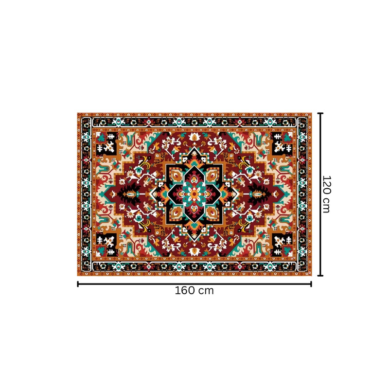 Washable Flannel Area Rugs Large Non-Slip Carpet
