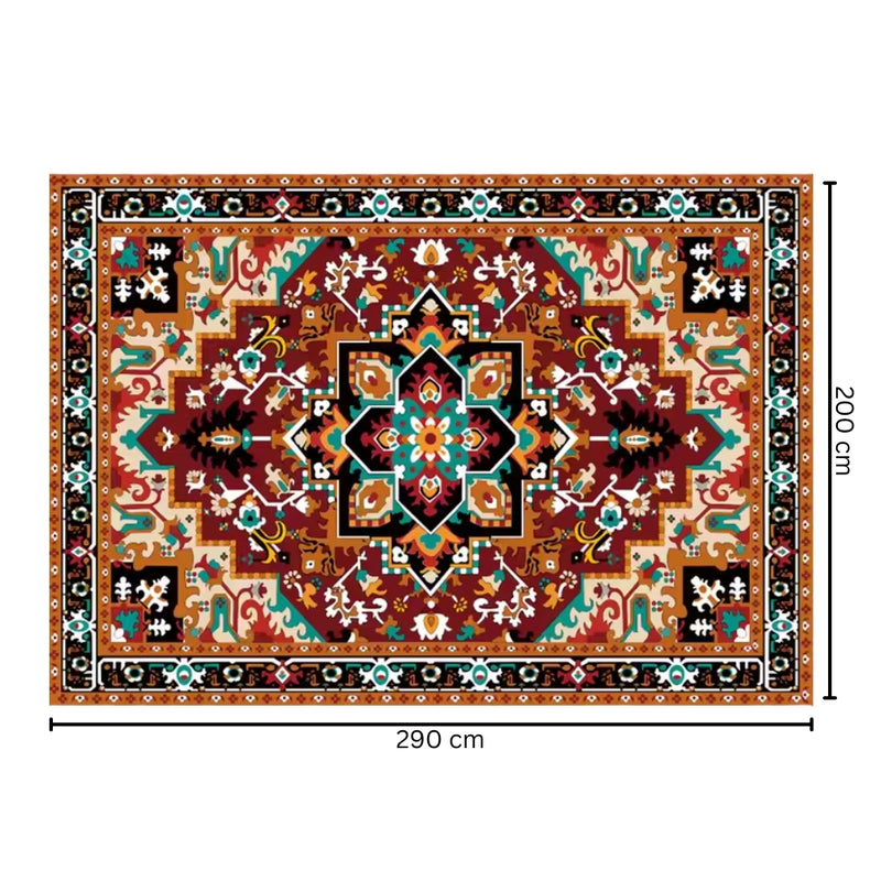 Washable Flannel Area Rugs Large Non-Slip Carpet
