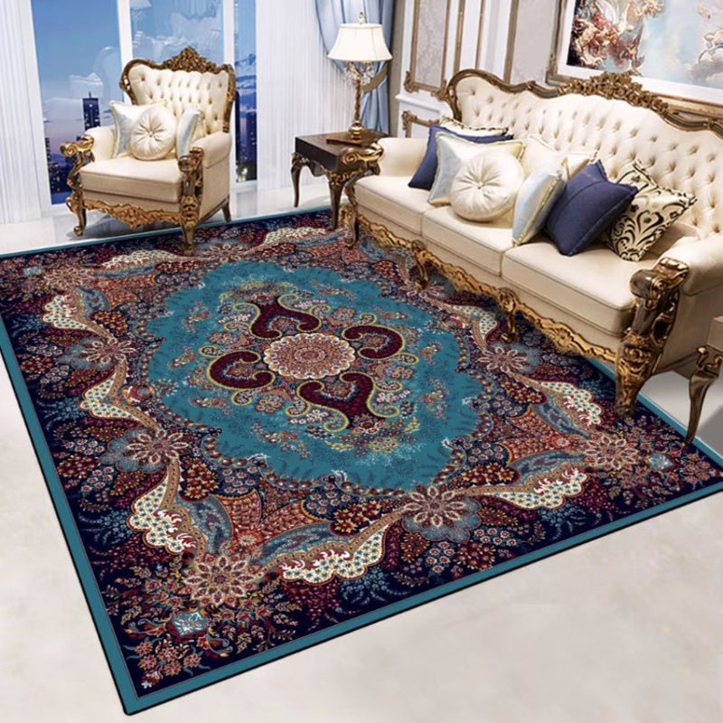 Washable Flannel Area Rugs Large Non-Slip Carpet