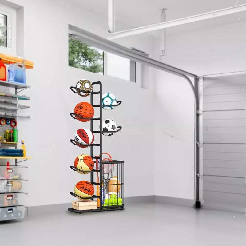 Sport Balls Storage Rack Organise Display Stand Holder