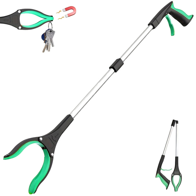 Grabber Reacher Tool 360° Rotating Jaw & Magnet