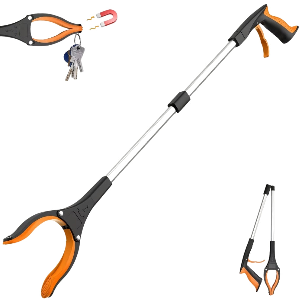 Grabber Reacher Tool 360° Rotating Jaw & Magnet