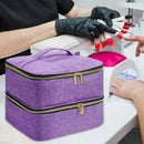 Portable Nail Polish Organizer Handheld Double Layer