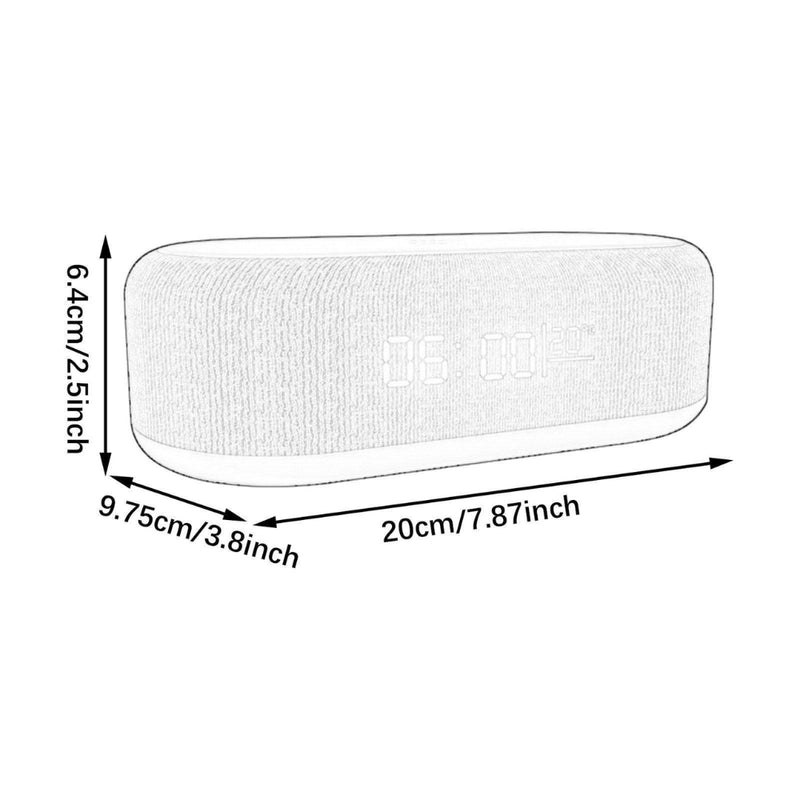 Wireless Fast Charging Digital Alarm Clock with Temperature Display
