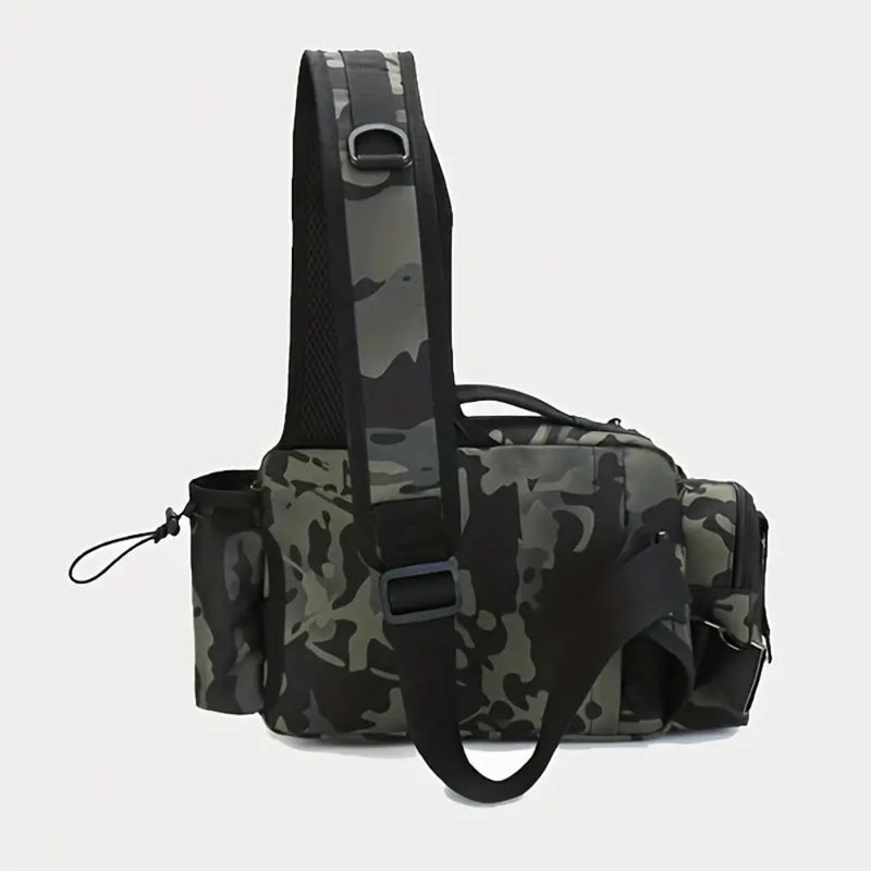 Fishing Tackle Backpack with Rod Holder and Gear Storage