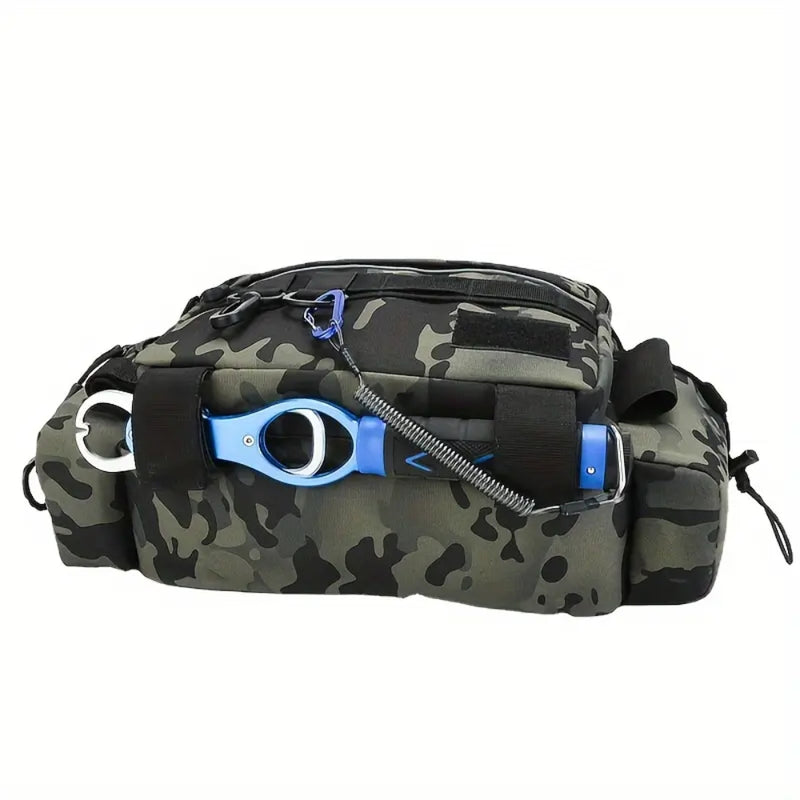 Fishing Tackle Backpack with Rod Holder and Gear Storage