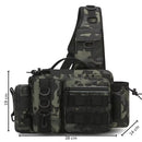 Fishing Tackle Backpack with Rod Holder and Gear Storage