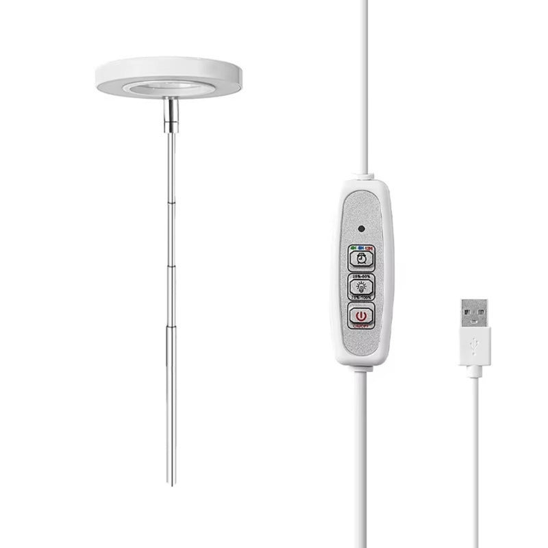 LED Plant Growth Light USB Timer Adjustable Height