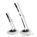 Chenille Car Wash Brush Telescoping Long Handle Cleaning Mop Tool