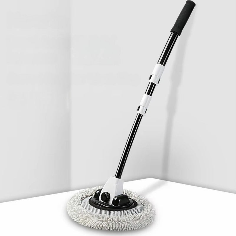 Chenille Car Wash Brush Telescoping Long Handle Cleaning Mop Tool