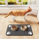 Pet Feeding Mat Waterproof Quick Dry Placemat for Food and Water Bowls