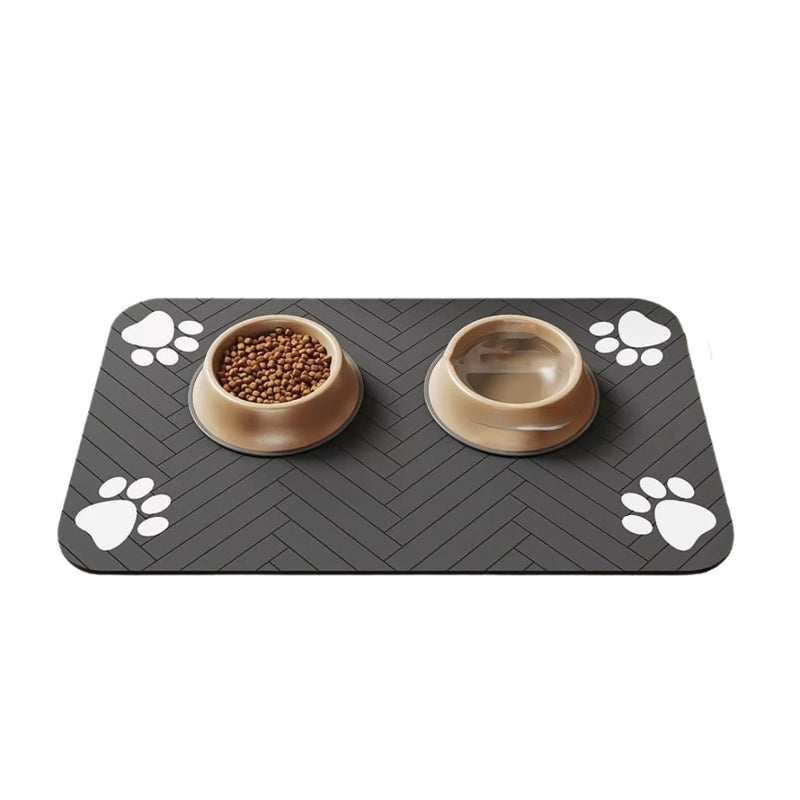 Pet Feeding Mat Waterproof Quick Dry Placemat for Food and Water Bowls
