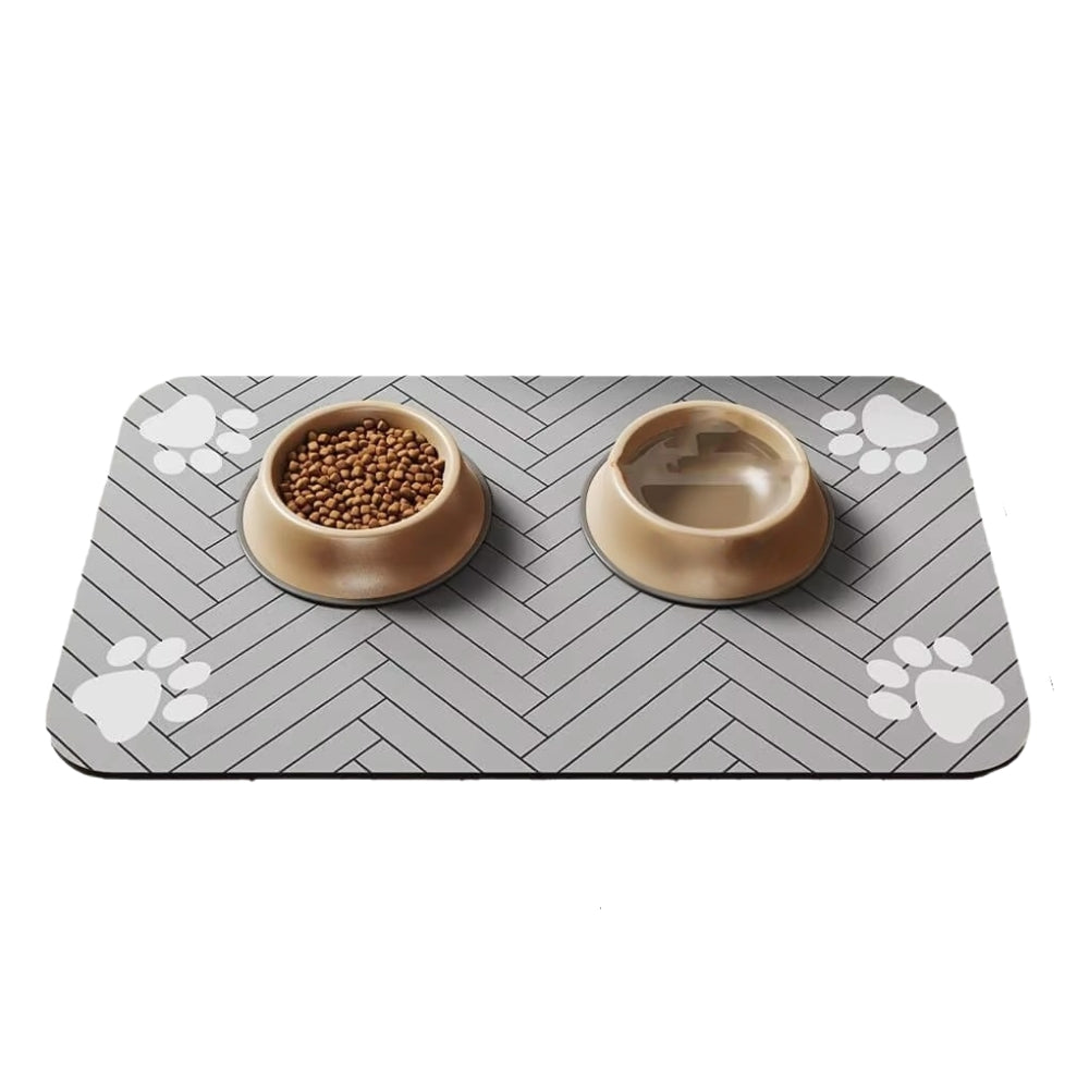 Pet Feeding Mat Waterproof Quick Dry Placemat for Food and Water Bowls