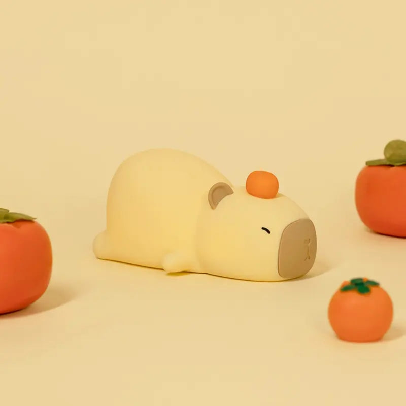 Capybara Silicone Night Light USB Rechargeable Dimmable Lamp