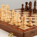 3 in 1 Portable Wooden Chess Board Set with Chess Checkers and Backgammon