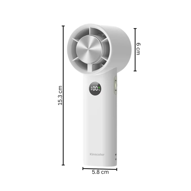 Portable Handheld Turbo Fan 100 Speed Rechargeable Mini Fan