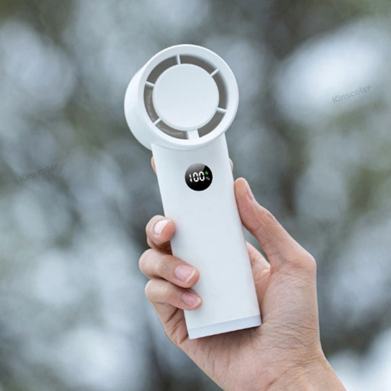 Portable Handheld Turbo Fan 100 Speed Rechargeable Mini Fan