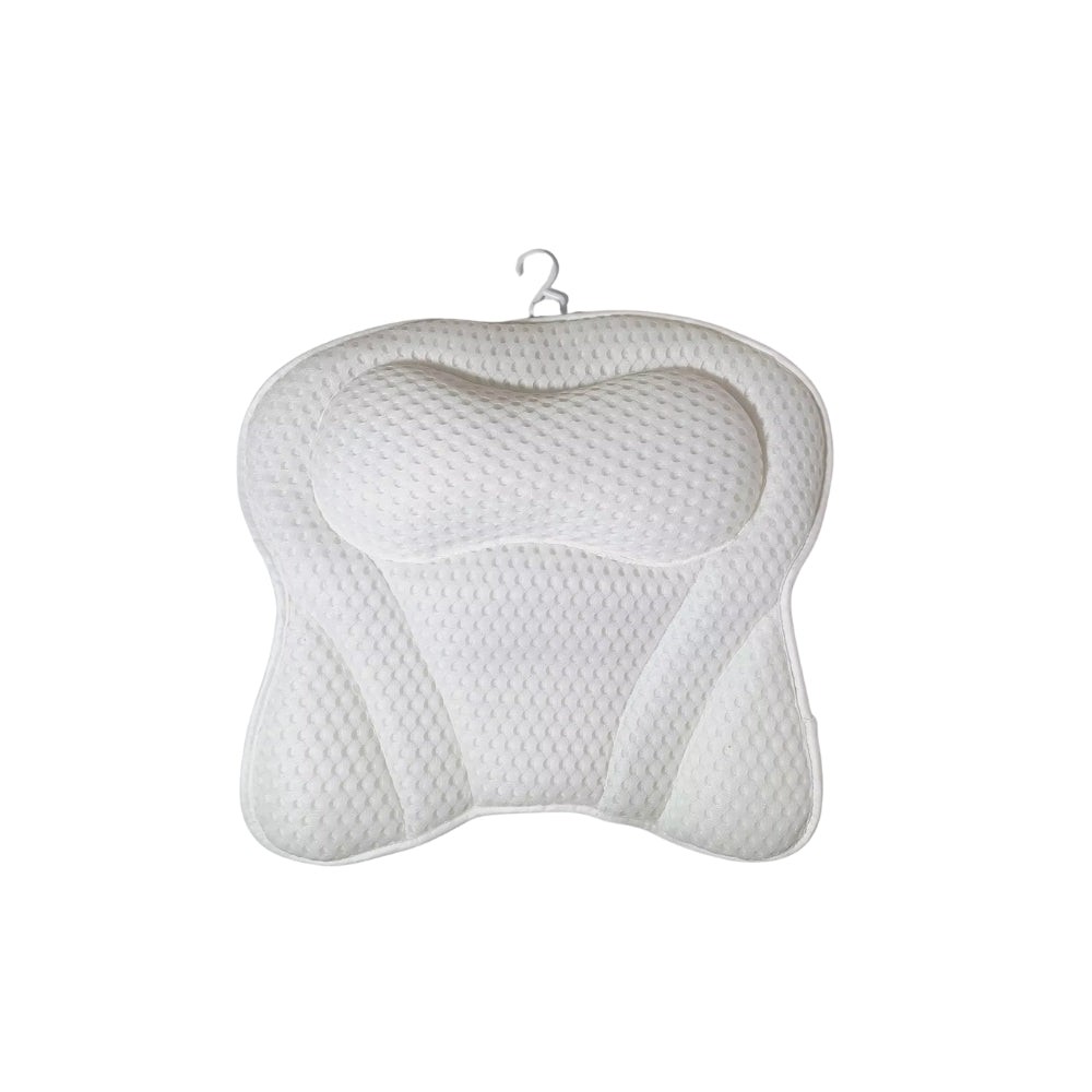 Bath Pillow with Neck and Back Support Spa Cushion Headrest