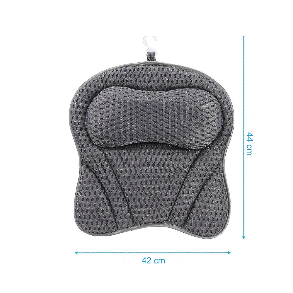 Bath Pillow with Neck and Back Support Spa Cushion Headrest