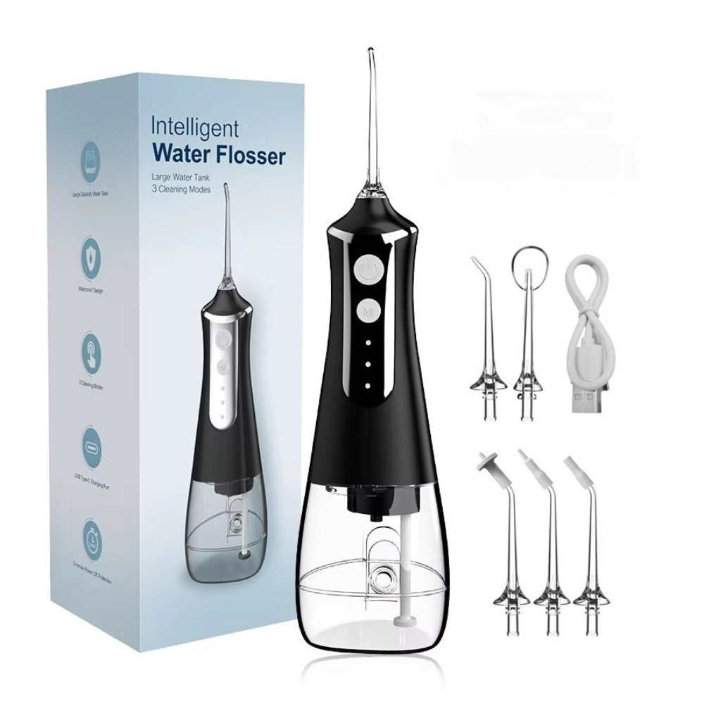 Dental Water Flosser Oral Irrigator USB Rechargeable with 3 Modes