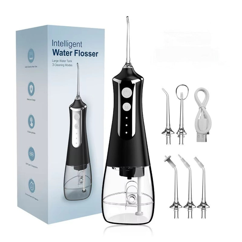 Dental Water Flosser Oral Irrigator USB Rechargeable with 3 Modes