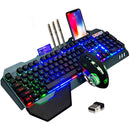 RGB LED Backlit Wireless Gaming Keyboard Mouse Set