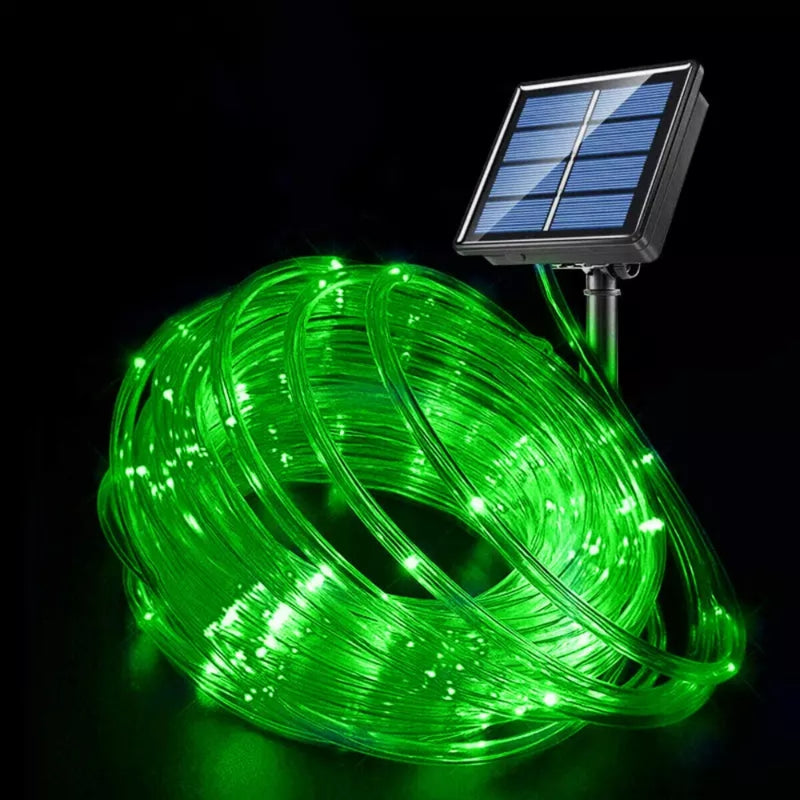 Solar LED Rope Lights Waterproof Outdoor Garden Deck Lighting