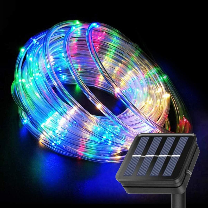 Solar LED Rope Lights Waterproof Outdoor Garden Deck Lighting