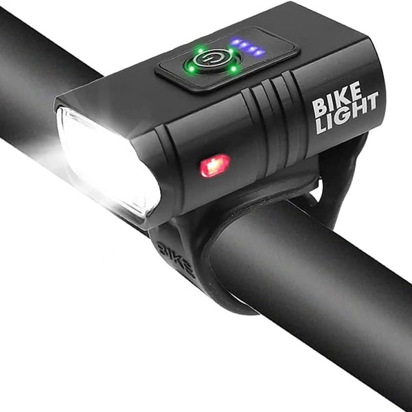 USB Rechargeable Bike Light LED Headlight 6 Modes