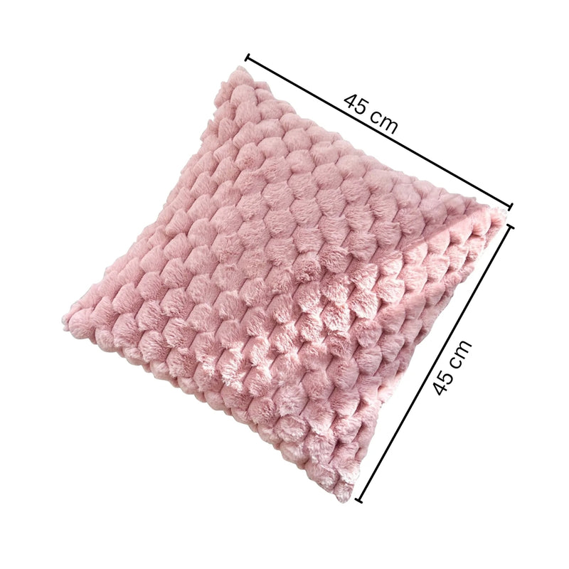 3D Soft Plush Turtle Pineapple Grid Throw Pillowcase