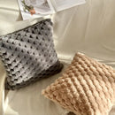 3D Soft Plush Turtle Pineapple Grid Throw Pillowcase