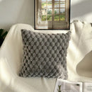 3D Soft Plush Turtle Pineapple Grid Throw Pillowcase