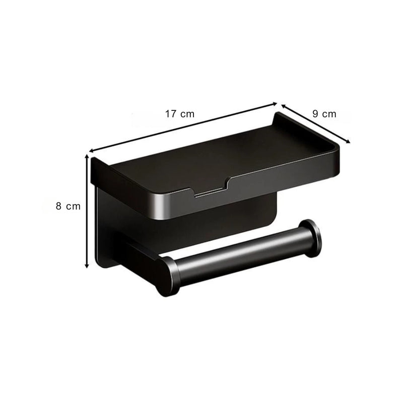 Aluminum Alloy Wall-Mounted Toilet Paper Holder
