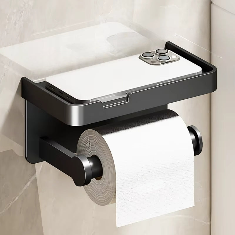 Aluminum Alloy Wall-Mounted Toilet Paper Holder