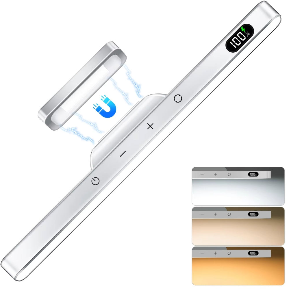 Rechargeable Dimmable Mirror Light 3-Color Adjustable Lamp
