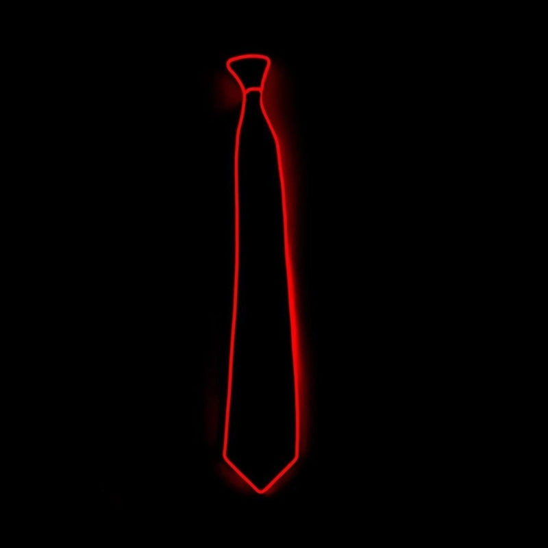 Men's LED Glowing Neon Tie Light-Up Party Accessory